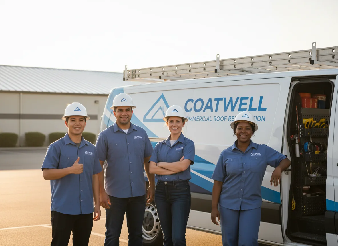 Commercial roof coating company in Emington, IL